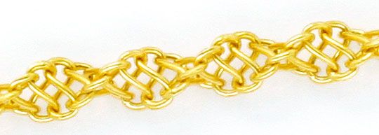 Foto 2 - Kordelgoldkette aus Draht Geflecht Gelbgold 18K/750 Neu, K2446