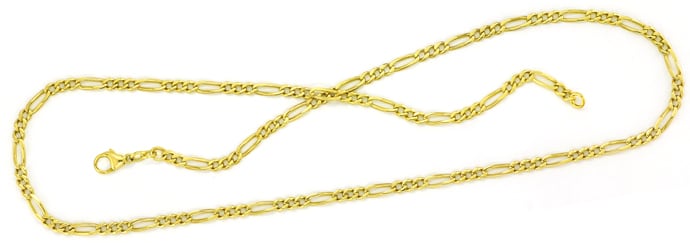 Foto 1 - Figaro Goldkette 55cm lang in massiv Gelbgold, K3379