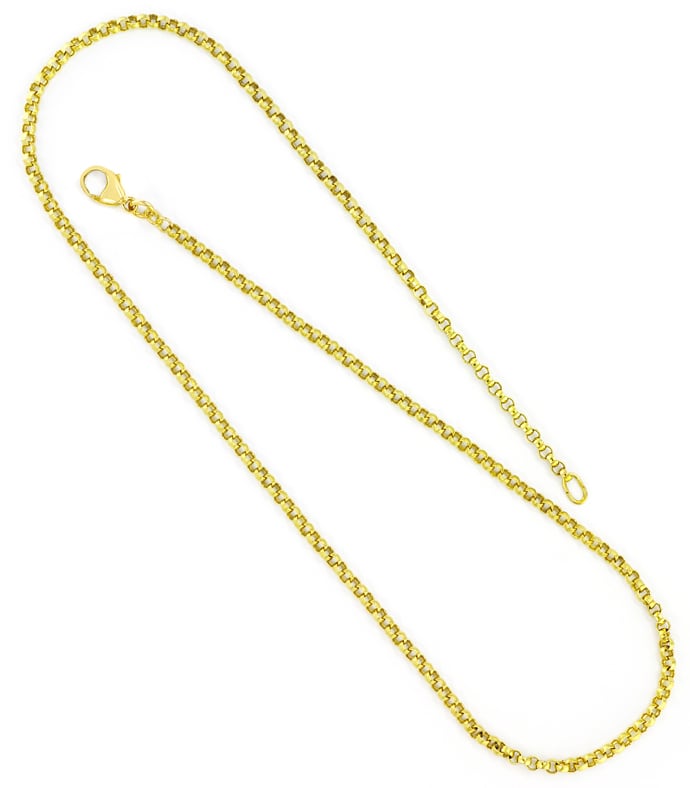 Foto 3 - Trendige Erbsen Goldkette 47cm massiv Gelbgold, K3430