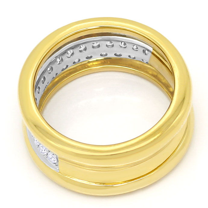 Foto 3 - Bildschöner breiter Band Ring mit 0,59 River Brillanten, S3528