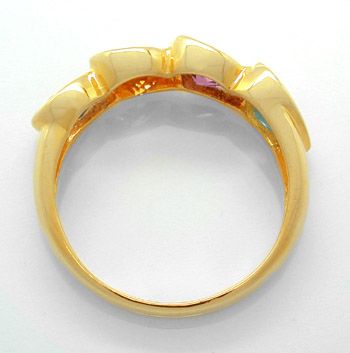Foto 3 - Neu! Gelbgold-Ring, Topas Turmalin Citrin Amethyst, S6096