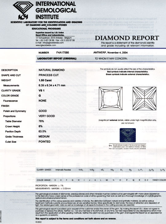 Foto 9 - Traum Princess Diamant-Solitär Ring 1,585ct Schmuck Neu, S6328