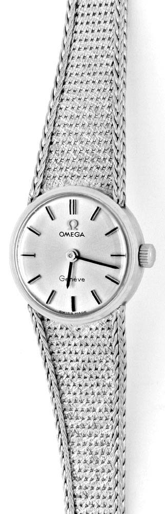 Foto 2 - Omega Damen-Armbanduhr 18K Weißgold Goldarmband Topuhr, U1299
